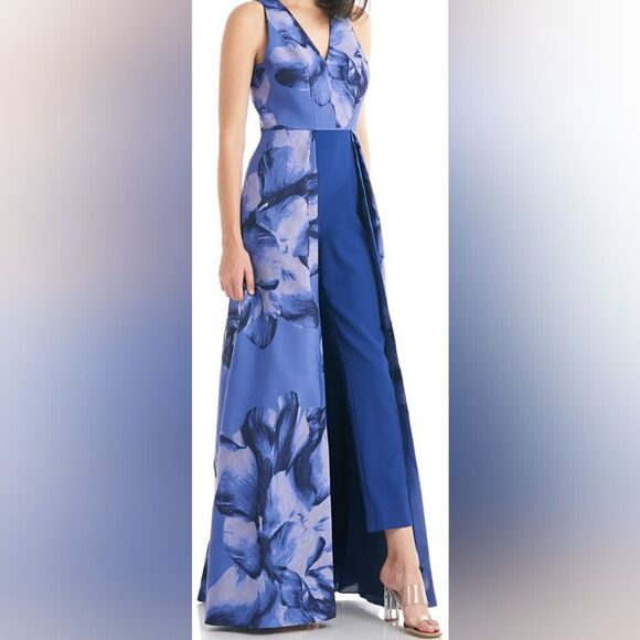 78_NWOT_Kay Unger Walk Through Jumpsuit - Picture 2 of 3